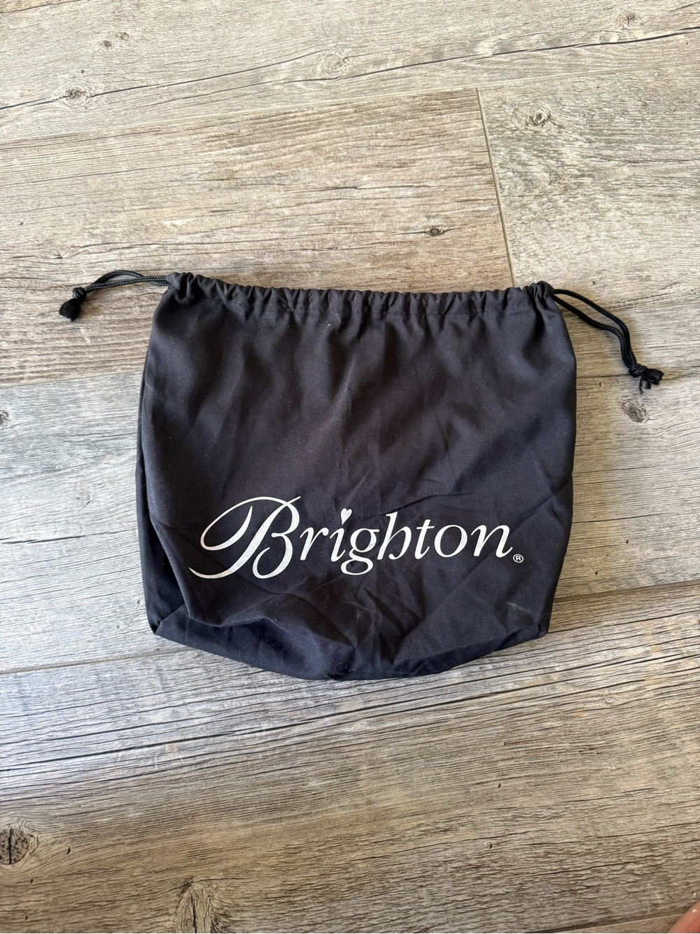 Brighton Black Drawstring Dust Cover pouch